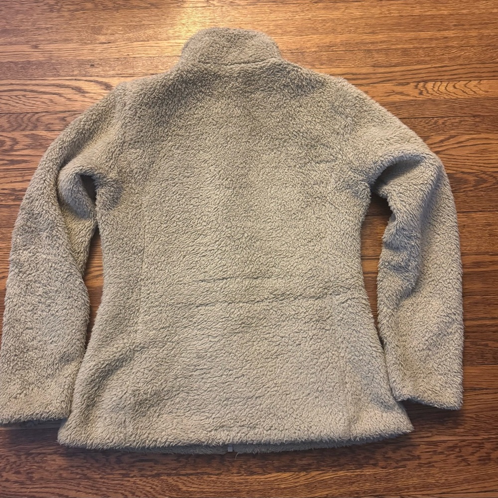 #688 Patagonia Los Gatos Fleece Jacket Women's LARGE 16 High Pile Boa Beige - Picture 10 of 12